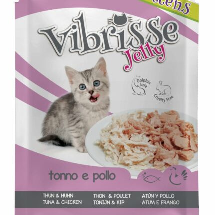 VIBRISSE GATITOS POUCH ATUN Y POLLO EN GELATINA