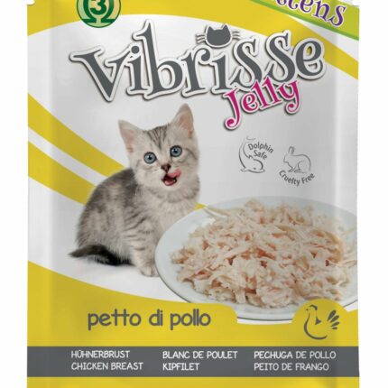 VIBRISSE GATITOS POUCH PECHUGA DE POLLO CON OMEGA3 EN GELATINA