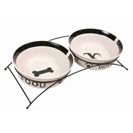 Set Comedero Cerámica + Pie