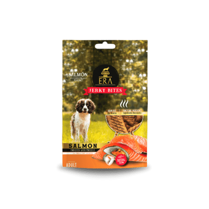 Snack ERA Jerky de Salmon enriquecido con Mejillones para Perro