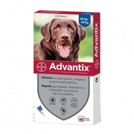 Advantix Pipetas Antiparasitarias Perros 25-40Kg (4u)