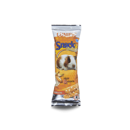 Barritas Snack Deluxe de arroz inflado y maíz para cobayas 112 g Cunipic