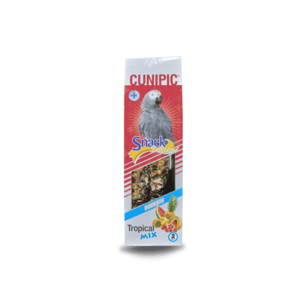 Barritas Snack Deluxe de frutas tropicales para loros 130 g Cunipic