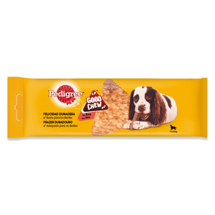 Pedigree Good Chew Huesos Masticables para Perros Medianos Sabor buey 88g