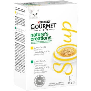 PURINA GOURMET Nature s Creations Soup con pollo natural y guarnicion de verduras Qanimals