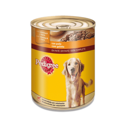 Pedigree Comida Húmeda para Perros Sabor Pollo en Paté Lata 800g