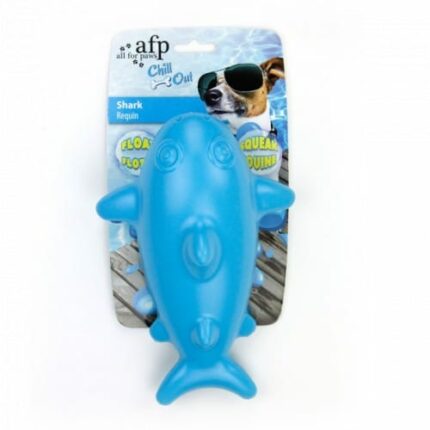 All For Paws Juguetes de TPR Flotantes Animales Chill Out Tiburón