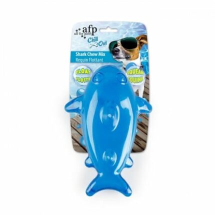 All For Paws Juguetes de TPR Flotantes Animales Chill Out Tiburón Chew
