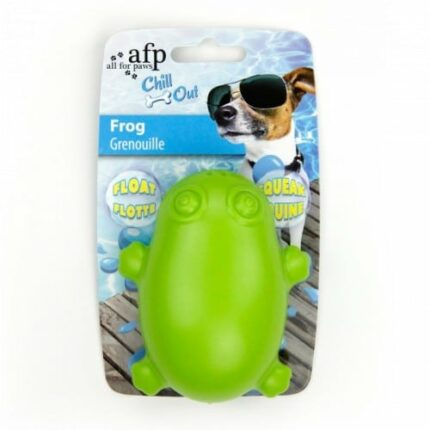 All For Paws Juguetes de TPR Flotantes Animales Chill Out Rana