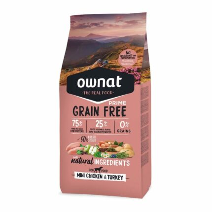 Ownat Grain Free Prime Mini Chicken&Turkey Para Perros