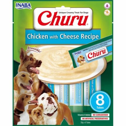 Churu Dog Pollo Con Queso 8 x 20g
