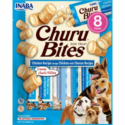 Churu Dog Bites Pollo Con Queso 8 x 12g