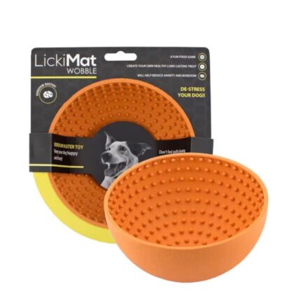 Lickimat Perro Wobble Naranja