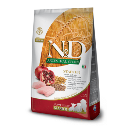 Farmina para perros - N&D Ancestral Grain Canine - Pollo & Granada Starter Puppy