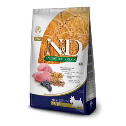 Farmina para perros - N&D Ancestral Grain Canine - Cordero & Arándanos Adult Mini