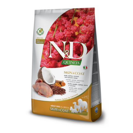 Farmina para perros - N&D Quinoa Canine - Skin & Coat Codorniz Adulto (piel sensible)