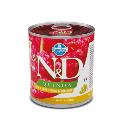 Farmina para perros - N&D Quinoa Canine - Skin & Coat Codorniz lata (piel sensible)