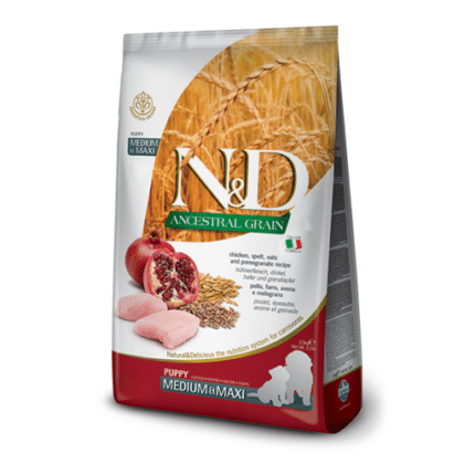 Farmina para perros - N&D Ancestral Grain Canine - Pollo & Granada Puppy Medium & Maxi