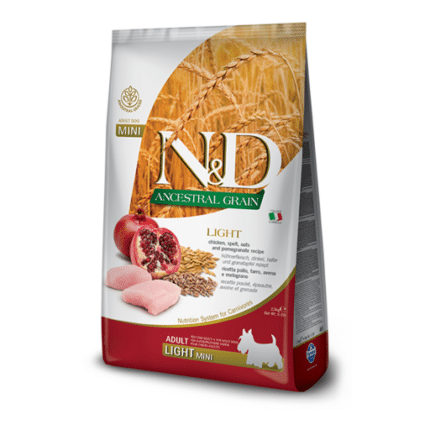 Farmina para perros - N&D Ancestral Grain Canine - Pollo & Granda Light Mini