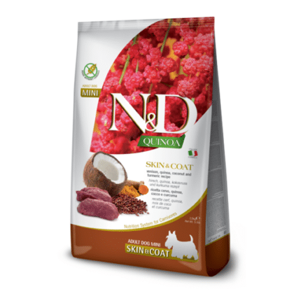 Farmina para perros - N&D Quinoa Canine - Skin & Coat Venado Adulto Mini