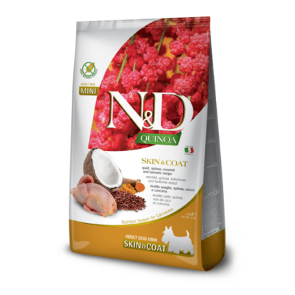 Farmina para perros - N&D Quinoa Canine - Skin & Coat Codorniz Adulto Mini