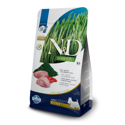 Farmina para perros - N&D Spirulina canine - Cordero, Spirulina y bayas de goji adult mini