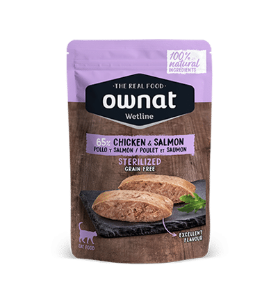 Ownat Wetline Sterilized Chicken & Salmon | Para Gatos 85g