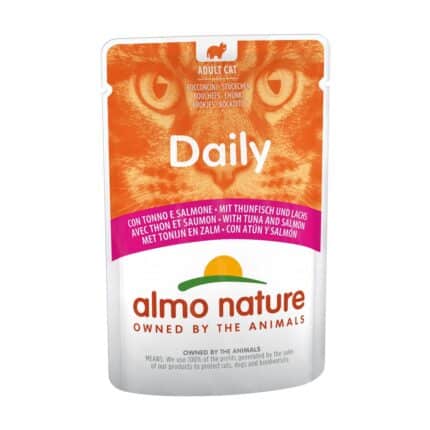 Almo Nature Cat Wet Daily Bocaditos Atún y Salmón 70g