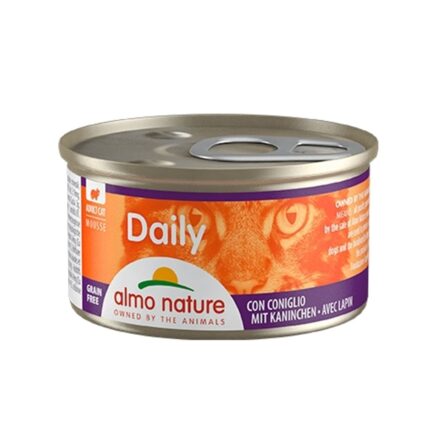 Almo Nature Cat Wet Daily Grain Free Mousse Conejo 85g