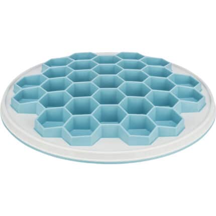 TRIXIE Mantel para Alimento Antivoracidad Slow Feeding Colmena Gris/Azul