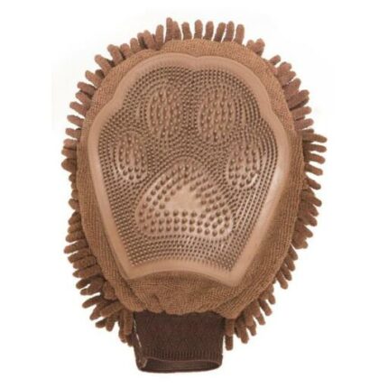 Dog Grooming Mitt Manopla 25x18cm Marrón