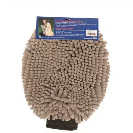 Dog Grooming Mitt Manopla 25x18cm Gris