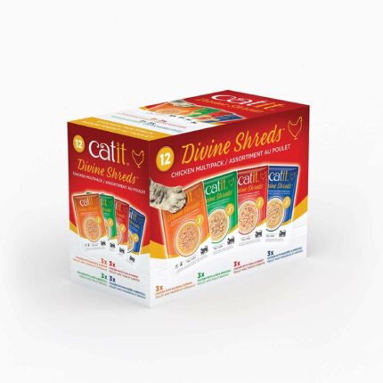 Catit DivineShreds Sopa Pollo Multipack 12x75g