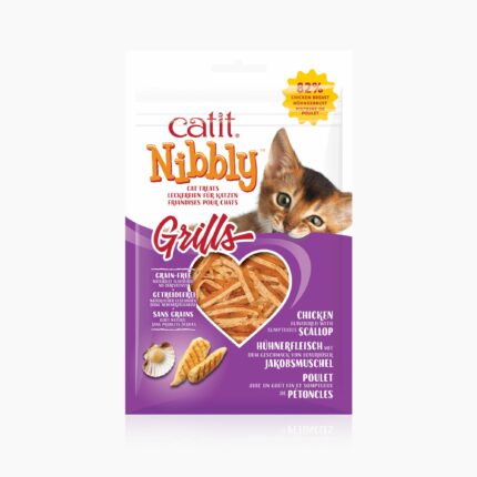 Catit Nibbly Grills Pollo & Vieira 30g