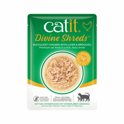 Catit DivineShreds Sopa Pollo/HígadoBrócoli 75g