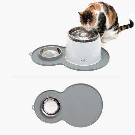 Catit Mantel con Comedero Gris