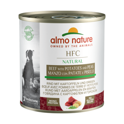 Almo Nature Dog Hfc Natural Vacuno, Patatas Y Guisantes 290g
