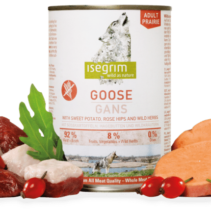 Isegrim Ganso Boniato Escaramujo Lata Para Perro 800g