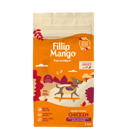 Fillip Mango Freshly Winged Chicken Para Perros Adultos