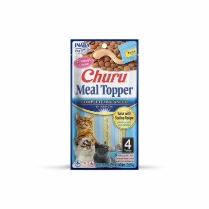 Churu Cat Meal Topper Atún Con Vieira 4X14 gr