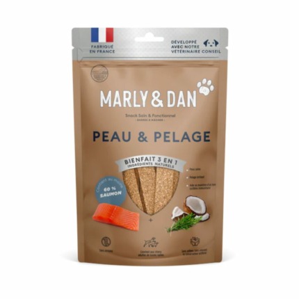 M&D Jerky Skin & Coat Dog 80gr