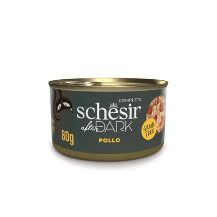 Schesir After Dark Lata Gato Filetes de Pollo 80gr