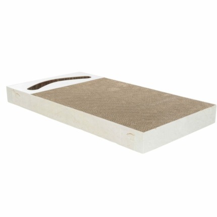 Tabla Cartón Rascadora XXL con bolas, 70 × 6 × 38 cm, Arena