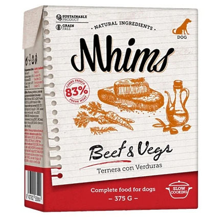 Mhims Ternera y Verduras para Perros
