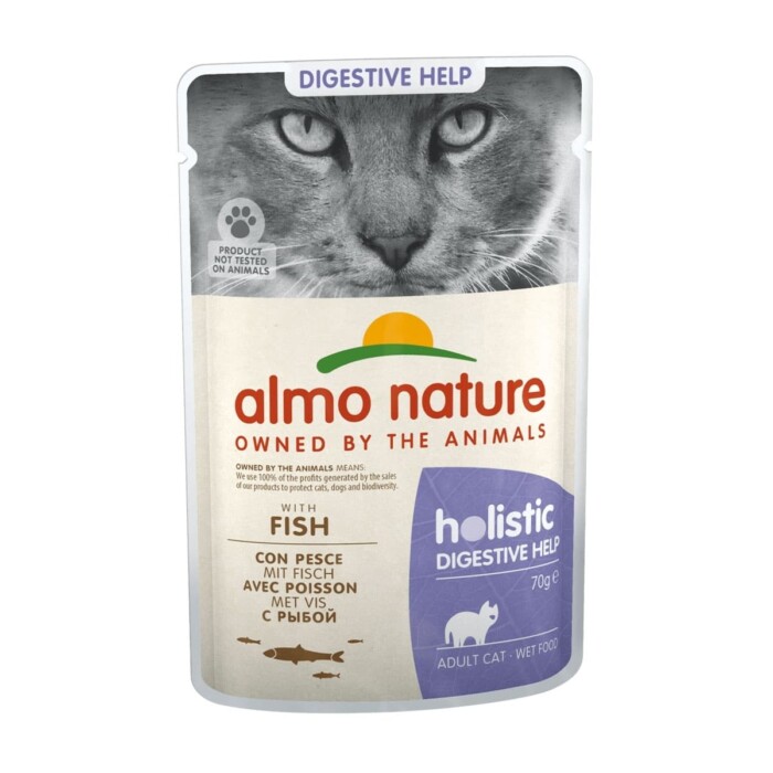 Almo Nature Cat Wet Holistic Digestive Pescado 70g - Imagen 1