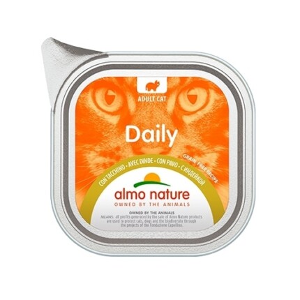 Almo Nature Cat Wet Daily Grain Free Mousse Pavo 100g