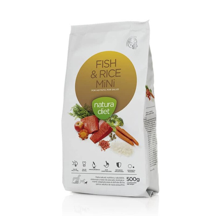 Natura Diet Perro FISH & RICE MINI - Imagen 1