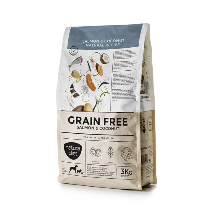 Natura Diet Perro GRAIN FREE SALMON & COCONUT - Imagen 1