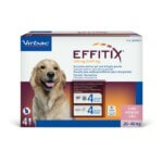 Effitix Pipetas Antiparásitos para Perros 20-40 kg | 4 Pipetas