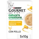 PURINA® GOURMET® NATURE'S CREATIONS Exquisito Puré Snack Liquido con Pollo y Calabaza